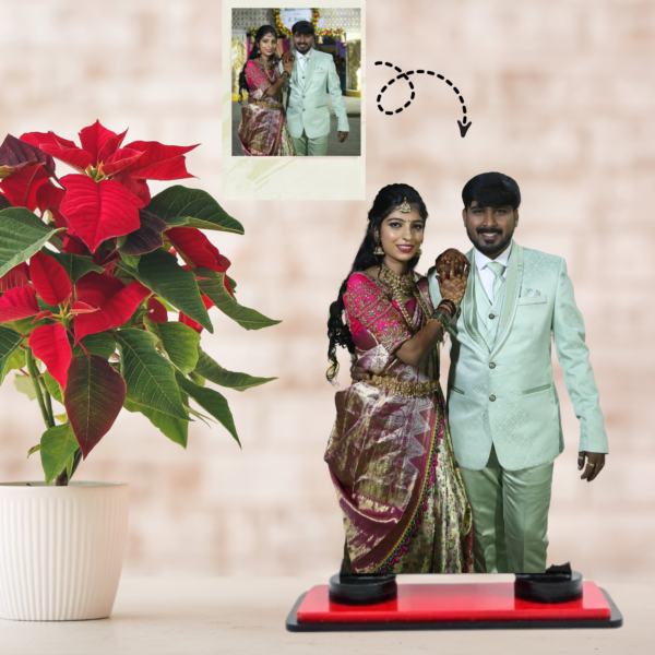 Personalized Couple Caricature | Perfect Gift for Couple | Lenspop.in