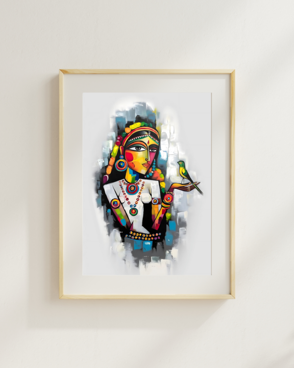 A Tribal Beauty and Her Avian Friend combo set - Image 3